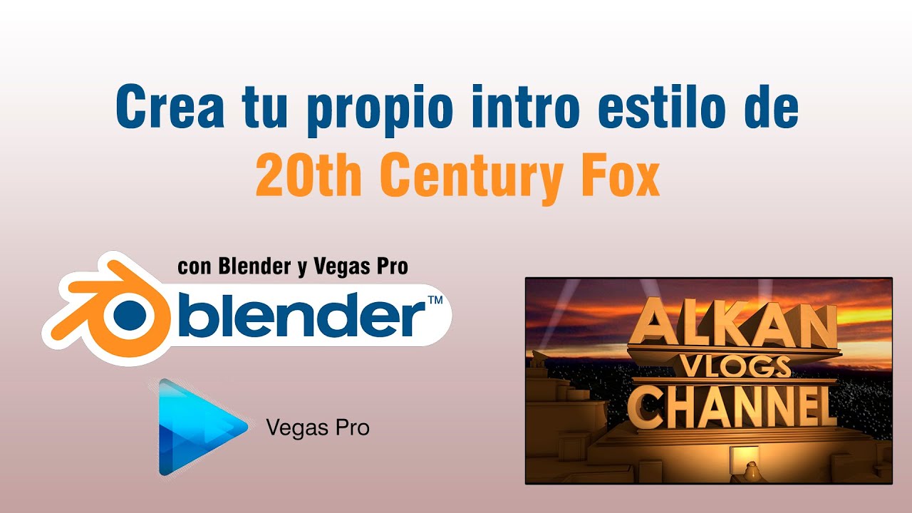 Tutorial: Crear intro estilo 20th Century Fox en 1080p Full HD | Blender | Sony Vegas Pro 11/12/13