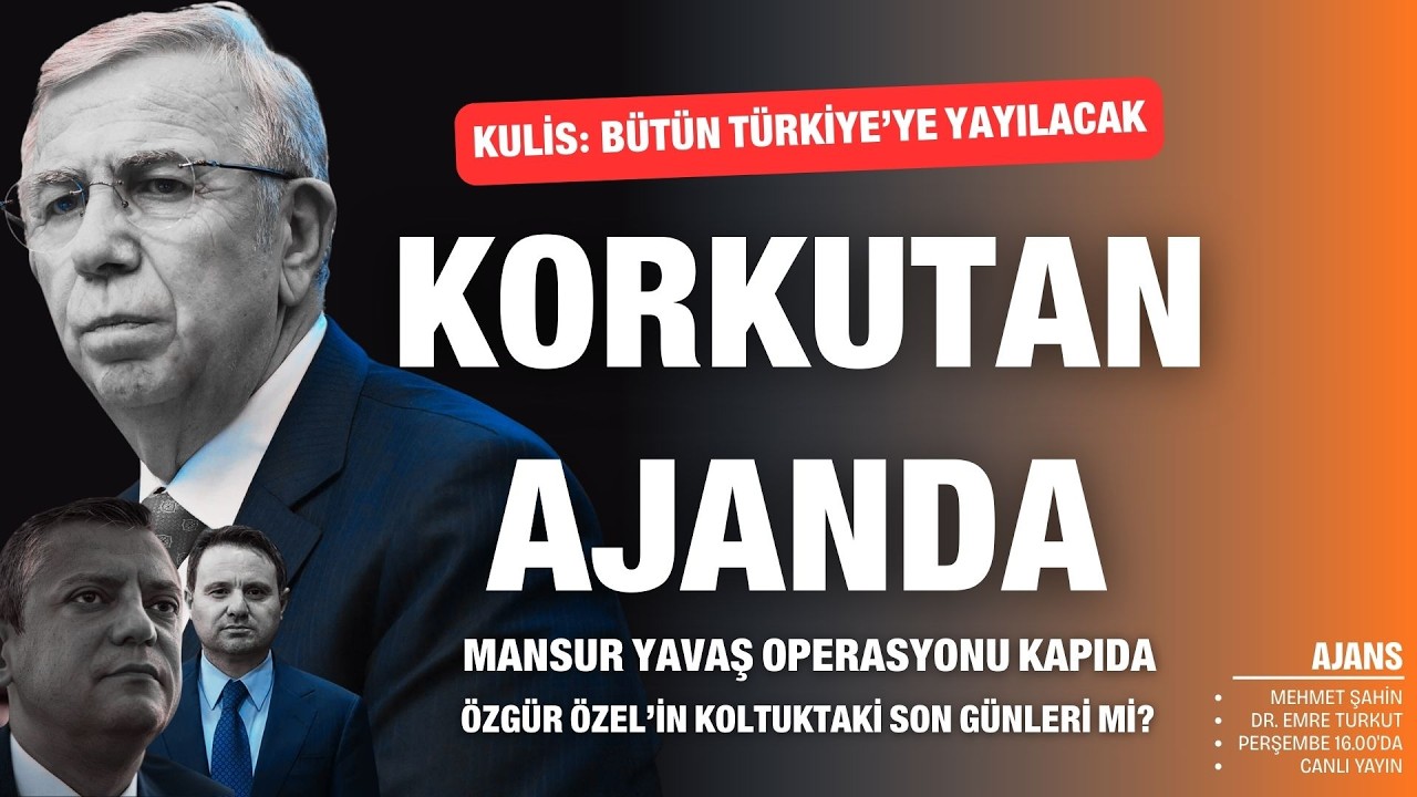 Korkutan ajanda; Yavaş için alarm zili... Özel'in koltuktaki son günleri mi? Türkiye'ye yayılacak!