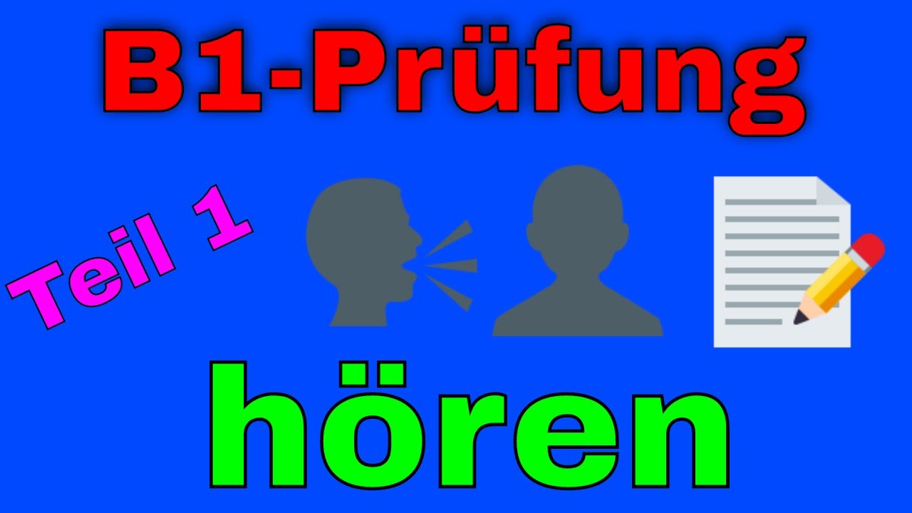 Telc B1 Prüfung hören - Hörverstehen test mit Lösung