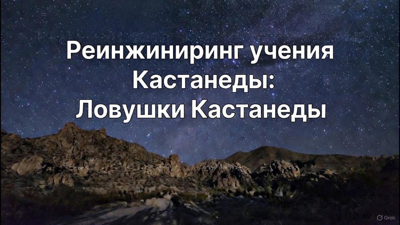 Реинжиниринг учения Кастанеды: Ловушки Кастанеды