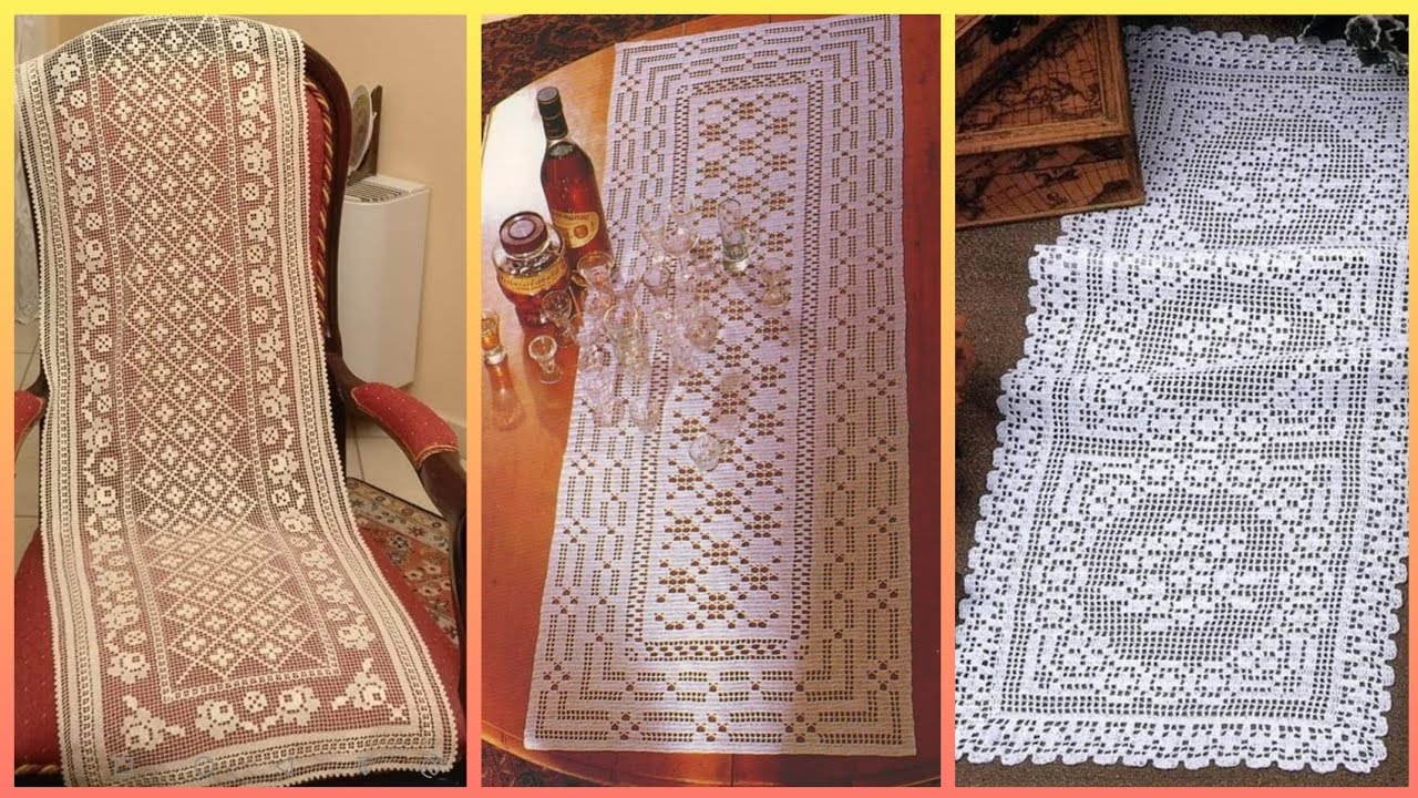 Fantastic Crochet table runner ideas #crochet #handmade #trending