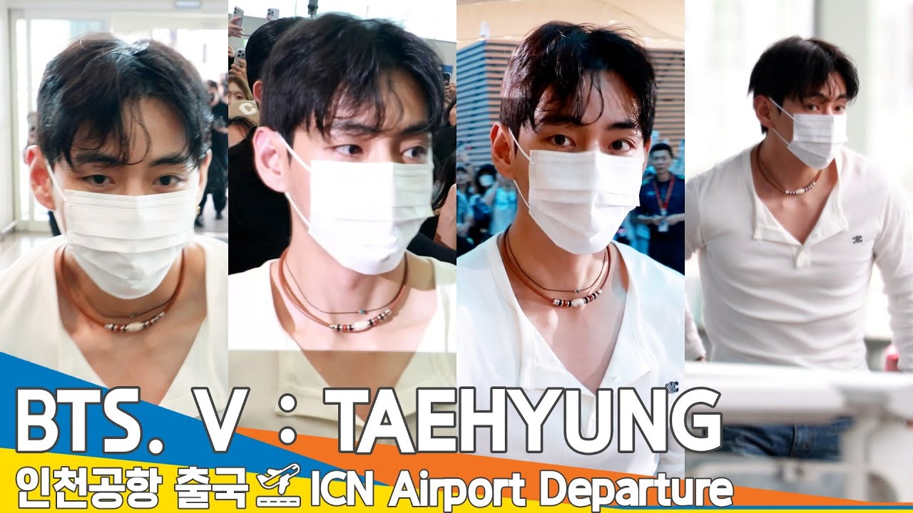 방탄소년단 뷔, 인천국제공항 출국✈️BTS 'V(TAEHYUNG)' Airport Departure 2025.7.4 Newsen