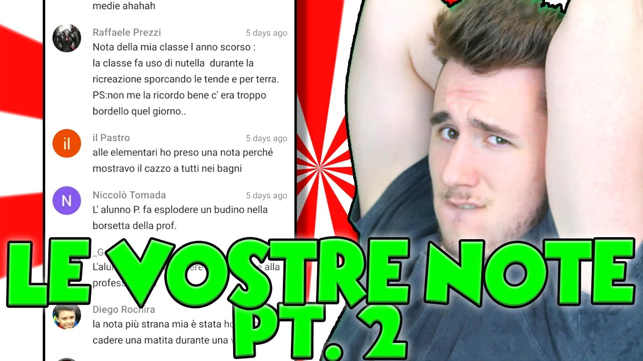 LE NOTE SCOLASTICHE DEI FAN #2