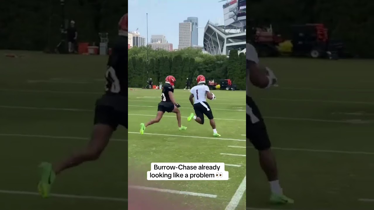 Watch out, the Joe Burrow-Ja’Marr Chase link is back 😤 (via bengals/TT)
