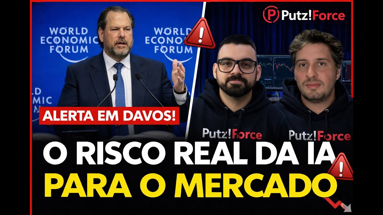 Marc Benioff fez Davos parar para ouvir esse alerta sobre IA | O Risco real para o mercado
