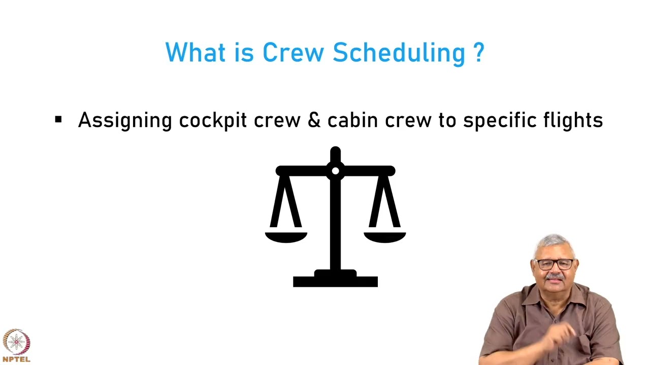 Week 5: Lecture 18: Crew Scheduling & Pairing P1