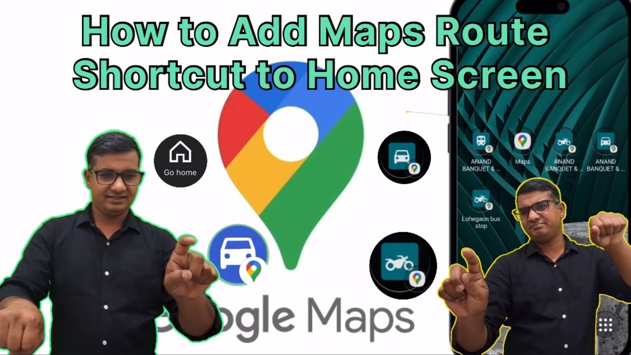 How to Add Maps Route Shortcut to your Android Home Screen | #maps #deaf #homescreen