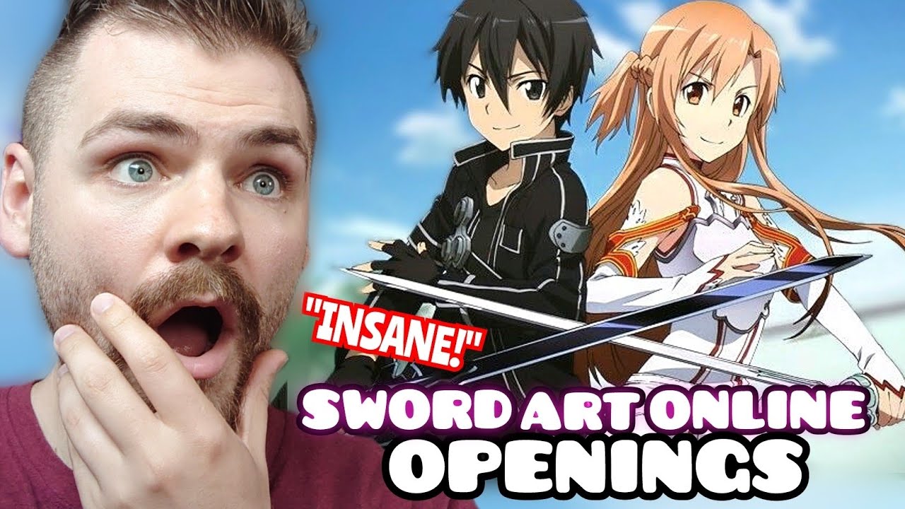BEST ANIME OPENINGS?!?! | REACTING to SWORD ART ONLINE Openings (1-9) | New Anime Fan | REACTION!