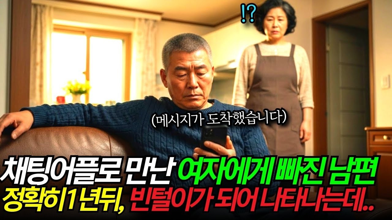 채팅 어플로 만난 여자에게 속아 아내를 버린 남편, 정확히 1년뒤 그의 노후인생은 망가져 있었습니다