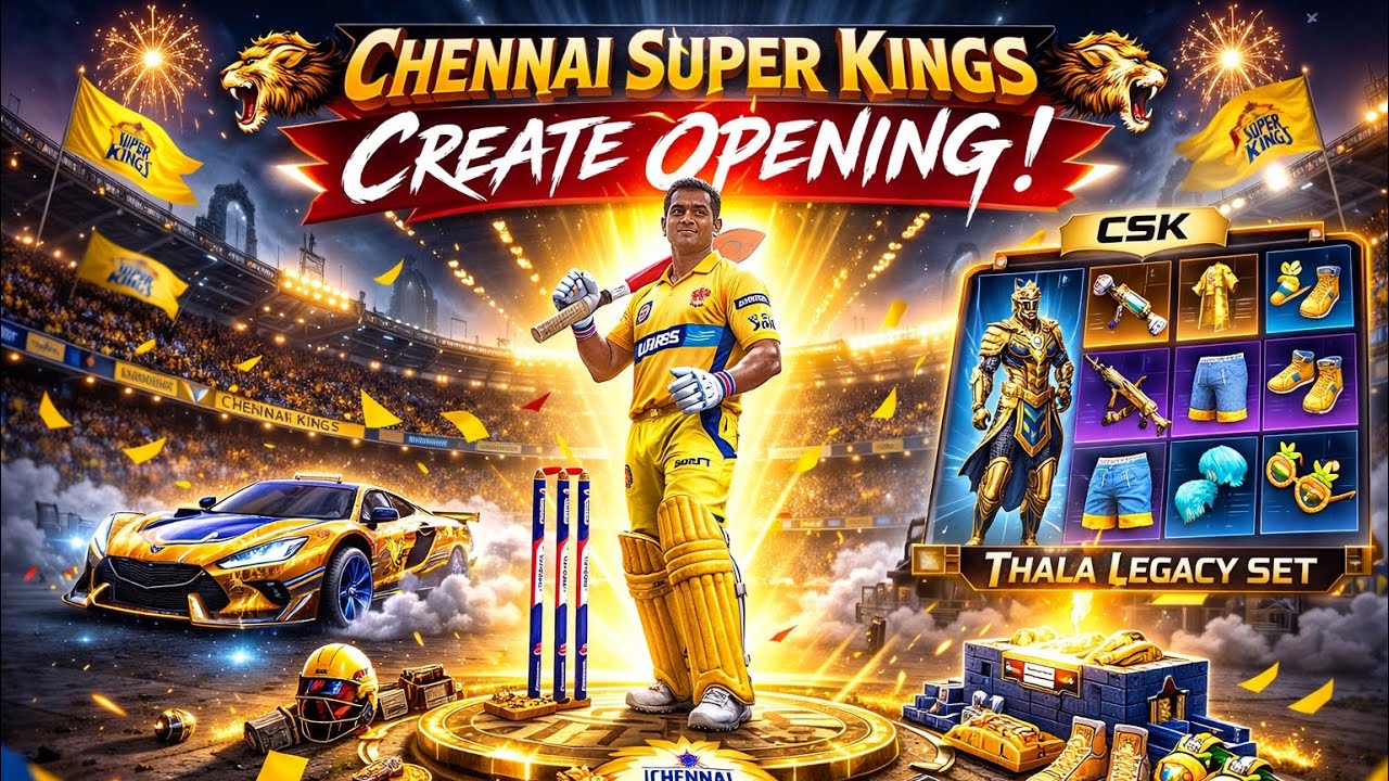 BGMI x CHENNAI SUPER KINGS LUCKY SPIN | NEW GROZA MAXED OUT | BGMI | PUBG MOBILE