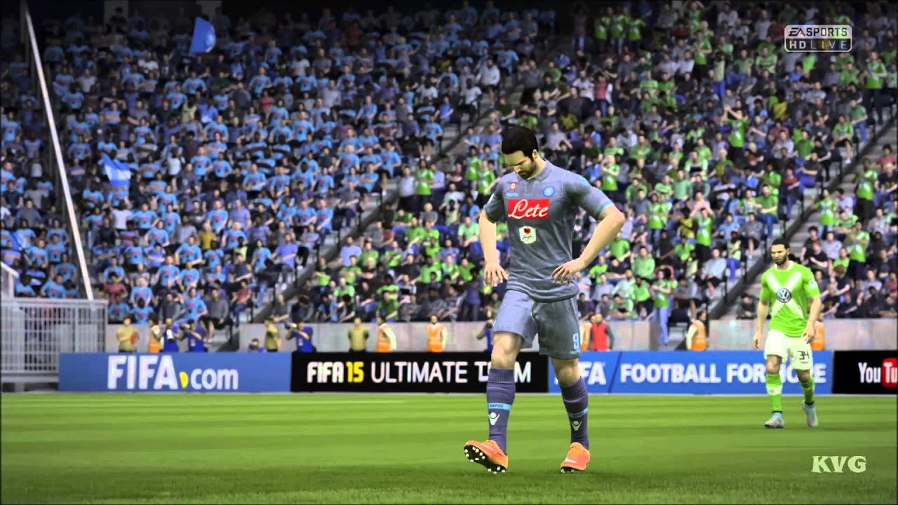 FIFA 15 - UEFA Europa League - VfL Wolfsburg vs SSC Napoli Gameplay (PC HD) [1080p]