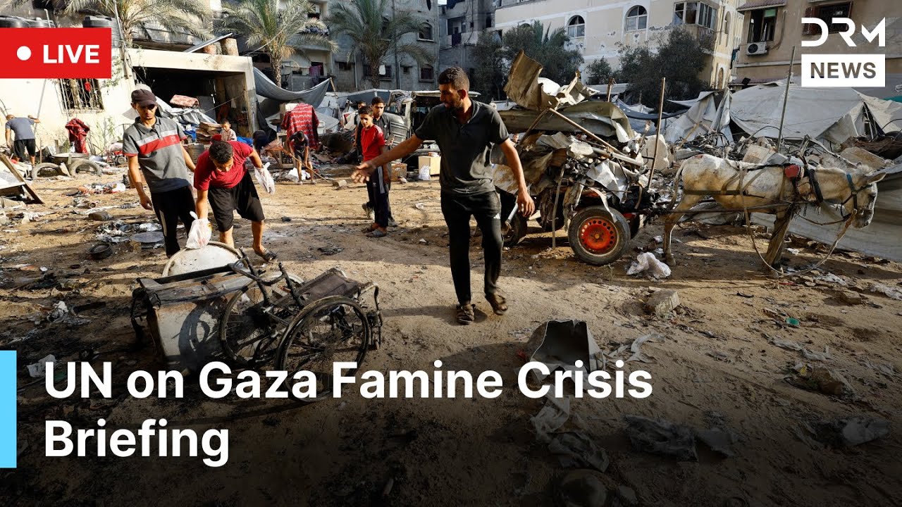 LIVE: UN Agencies Brief on Gaza’s Dire IPC Famine Report | AM1G
