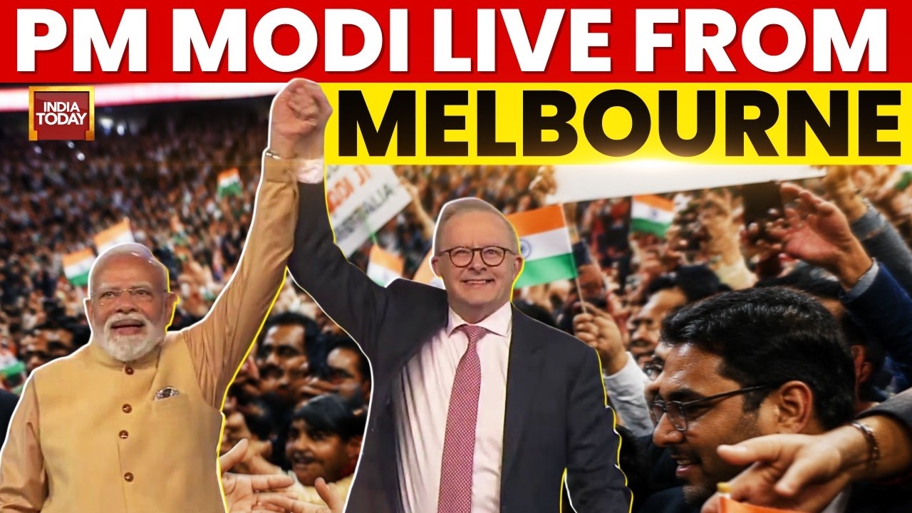 LIVE: PM Modi Addresses Indian Diaspora In Melbourne | Melbourne Meets Modi | Modi Speech |Australia