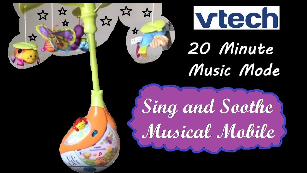 Vtech Baby Sing And Soothe Mobile Cot Spinning Toy / Bedtime Lullaby Songs (Music Mode)