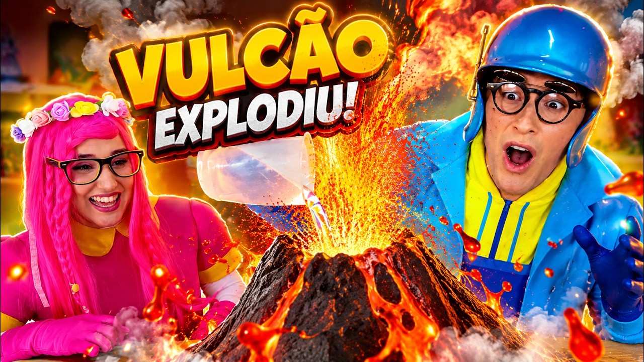 EXPERIÊNCIA DO VULCÃO DIY | FEIRA DE CIÊNCIA | MUNDO DE KABOO