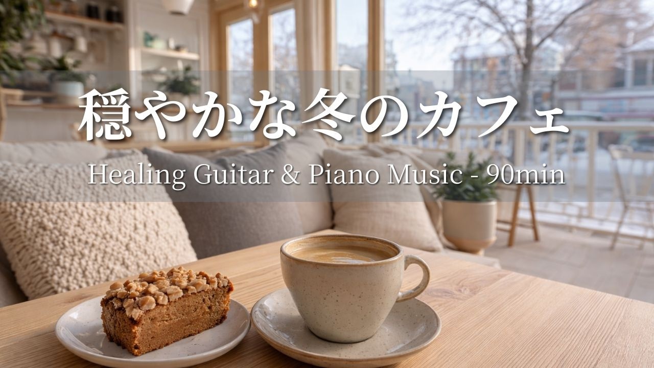 【癒しBGM】温かな一杯と穏やかな心☕❄️ 癒しのギター＆ピアノBGM| 作業・勉強用| Relaxing & Focus Music for Work & Study