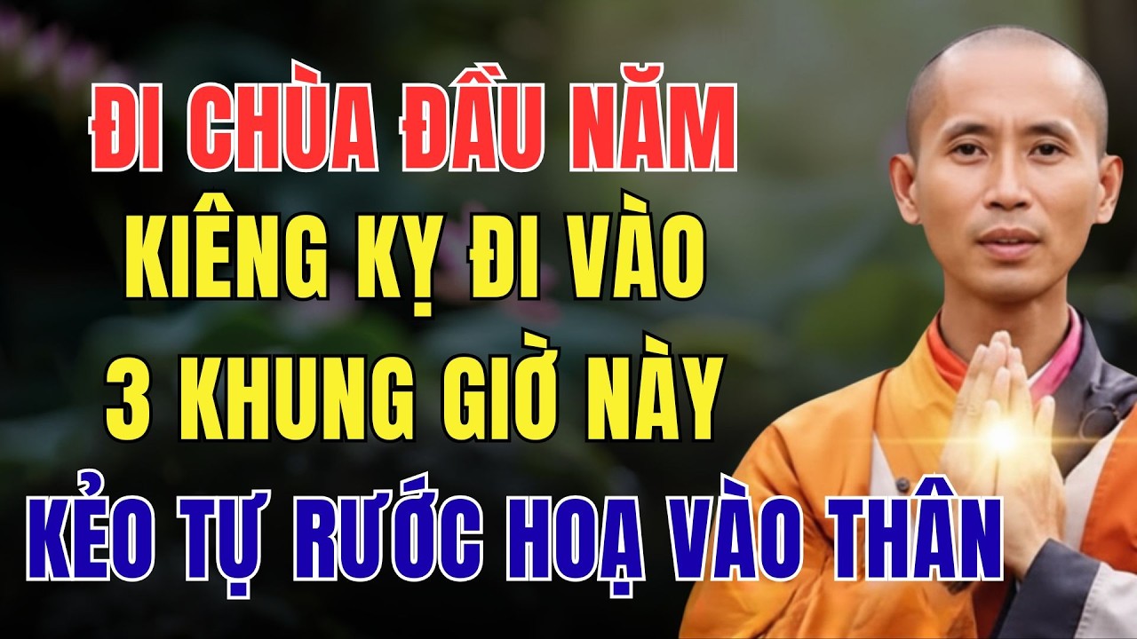 ĐI CHÙA ĐẦU NĂM, KIÊNG KỴ ĐI VÀO 3 KHUNG GIỜ NÀY, KẺO TỰ RƯỚC HOẠ VÀO THÂN