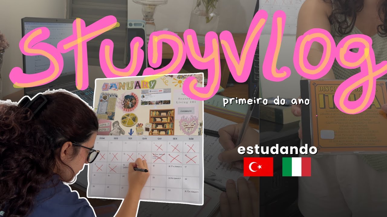 primeiro studyvlog de idiomas do ano