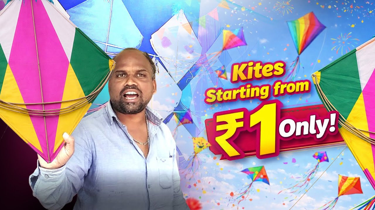 Cheapest Kites in Hyderabad! | ₹1 Only | Dhoolpet Market
