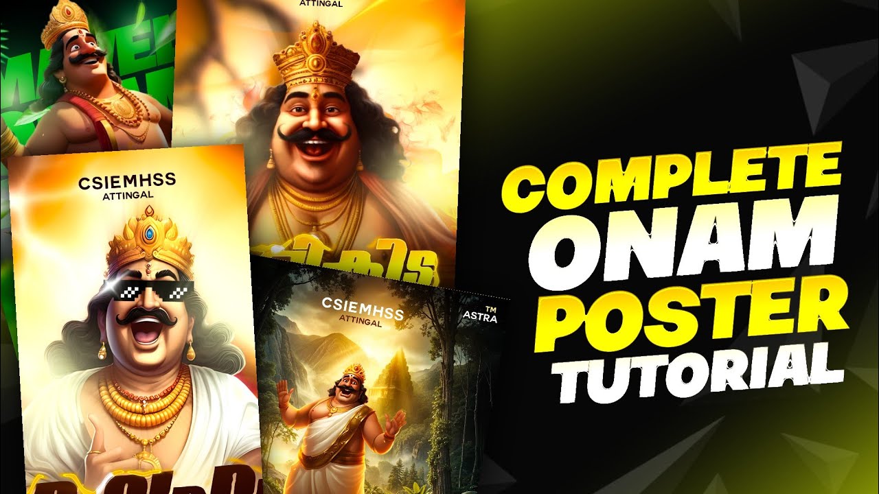 A Complete🔥Onam Posters Making Tutorial//2024//MALAYALAM//PHOTOGRAM