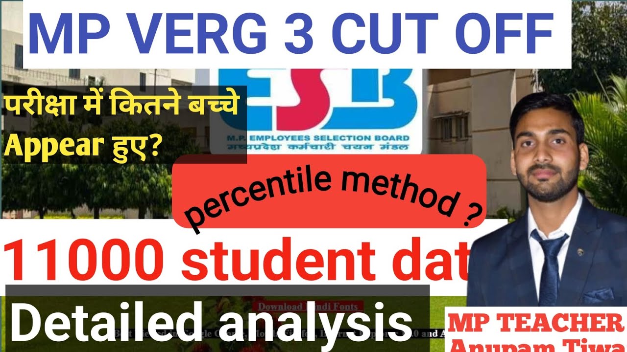 MP VERG 3 CUT OFF|जेन कितनी जाएगी कटऑफ का विस्तृत विश्लेषण|अतिथि  या गैर-अतिथि किसकी कितनी कटऑफ|