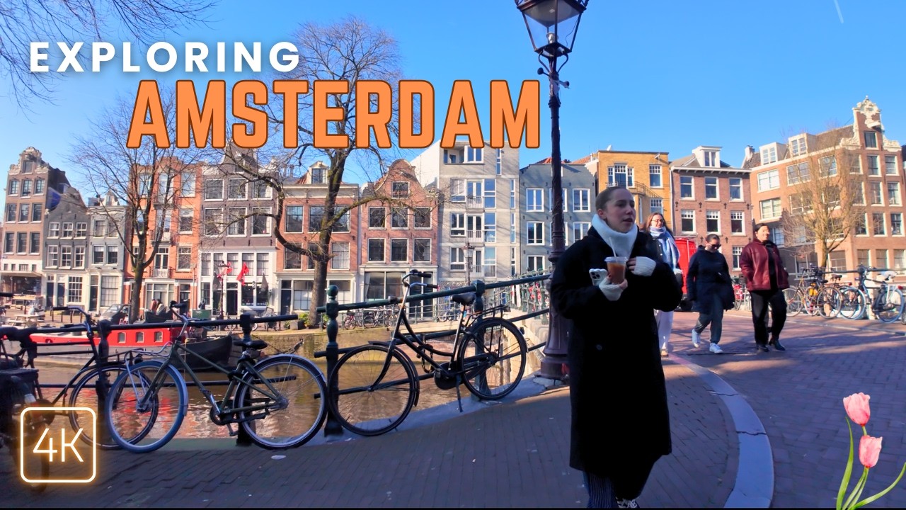 🇳🇱 Amsterdam Stunning Canals Walking Tour | 4K 60fps ASMR City Walk