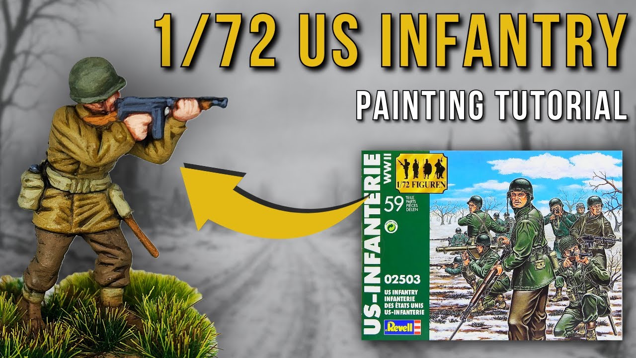 1/72 Revell WW2 US Infantry | Руководство по покраске | Солдатики