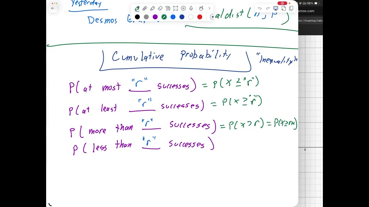Stat Lecture 03-12-26 (8.4.2 - Binomial Distribution Function, Day 2)