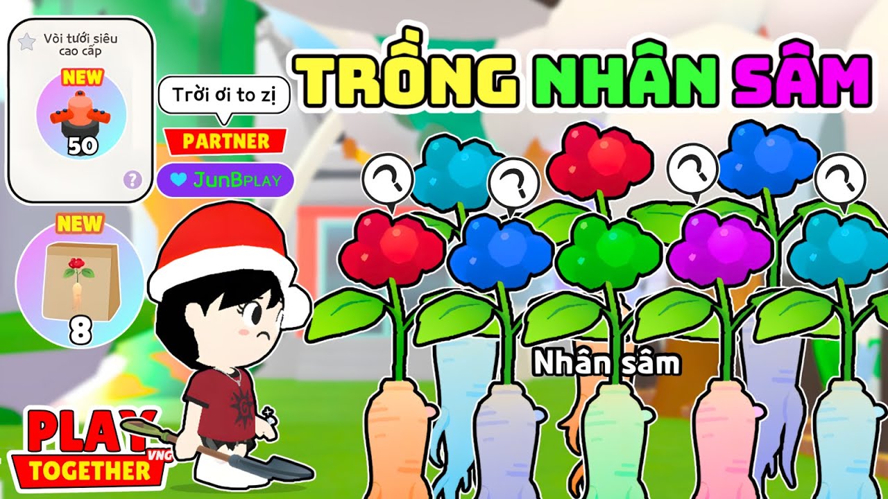 Play Together | Mình Tiếp Tục Hành Trình Dùng 50 Vòi Nước Trồng Nhân Sâm Khổng Lồ Ở Nông Trại