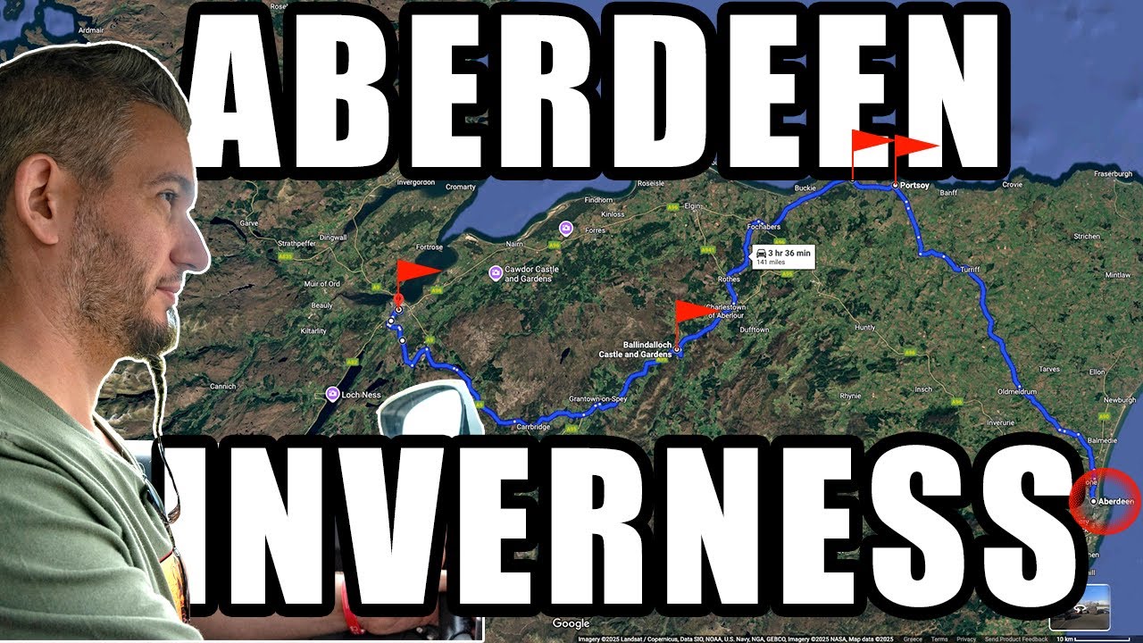SWIMMING in the North Sea 🐳 Aberdeen – Inverness Road Trip 🚙