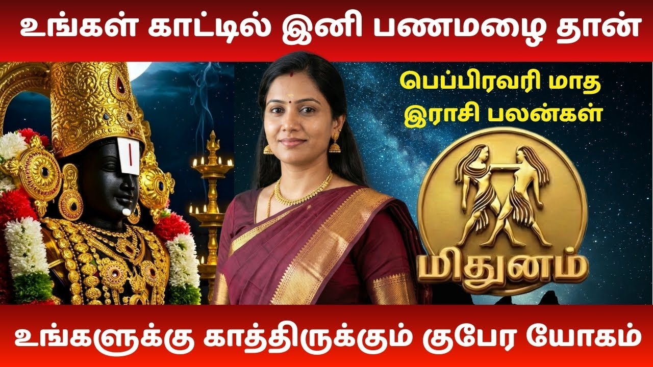 மிதுனம் – உங்கள் காட்டில் இனி பணமழை தான்! Mithunam February Rasi Palan | மிதுனம் ராசி பலன்