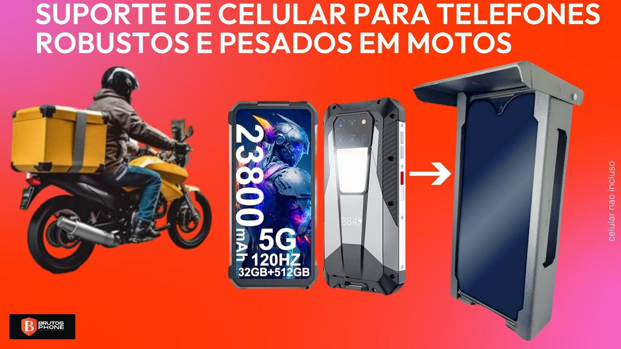 SUPORTE DE CELULAR PESADOS E ROBUSTOS PARA MOTOS