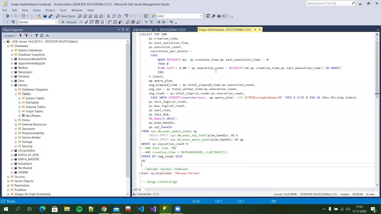MSSQL  Kısaca Index Faydaları