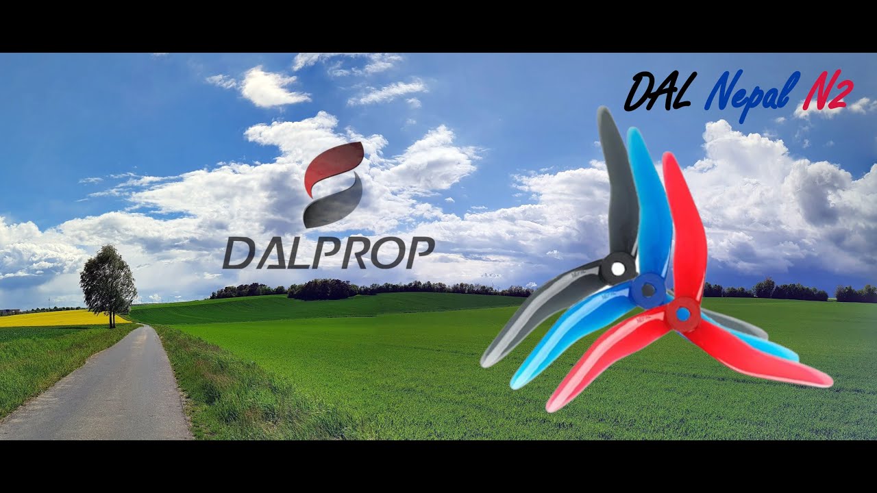 Blau - Wei&szlig;er bayrischer Himmel und neue DAL N2 Nepal Props             #NESCOASTFPV #FALCOX #TMotor