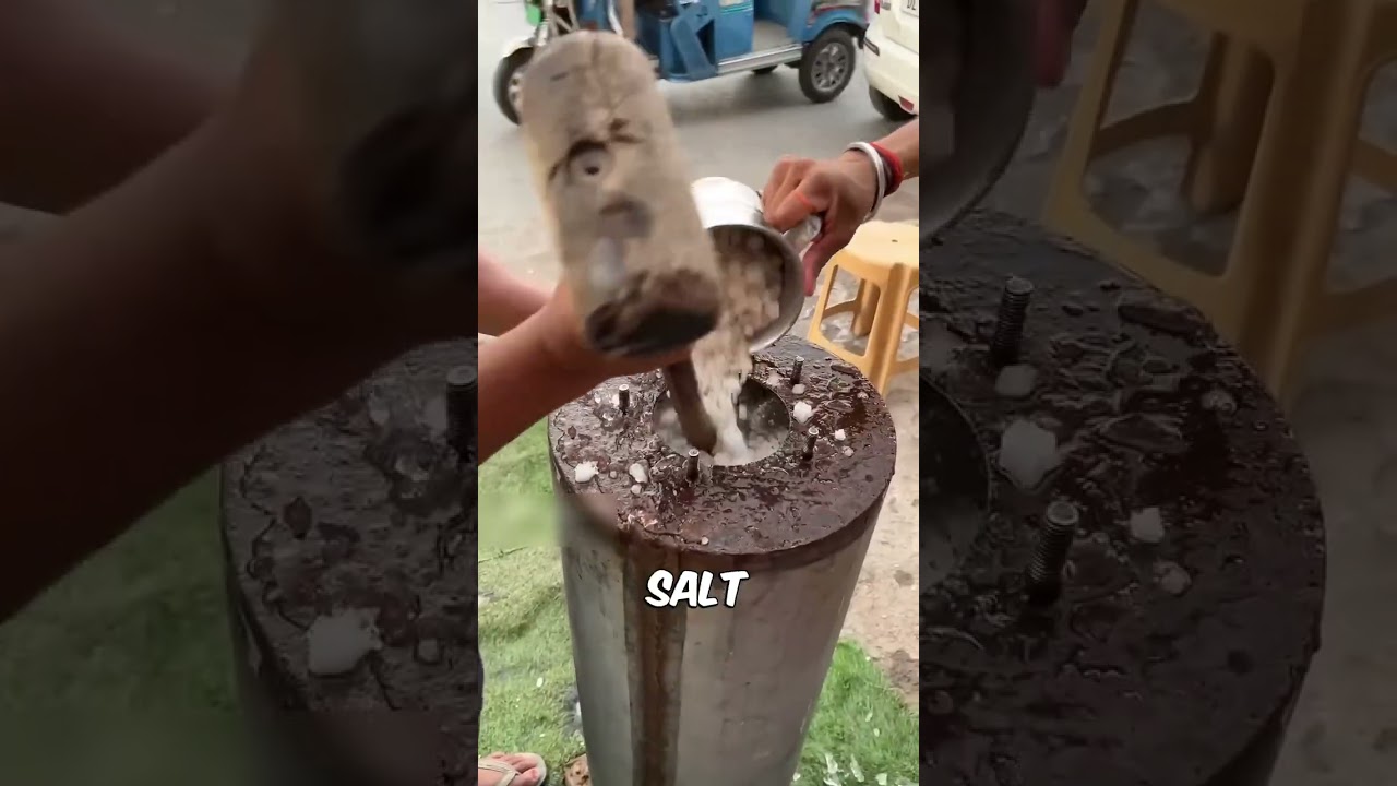 Incredible Roller Ice Cream Process#icecream