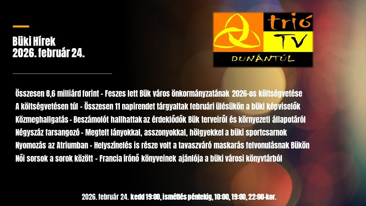 Büki Hírek 2026. február 24.