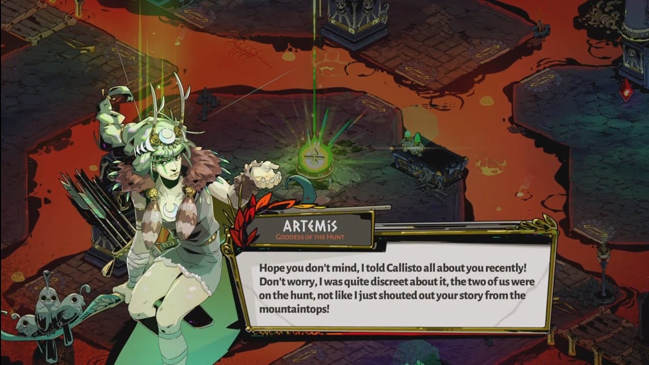 Artemis told Callisto all about Zagreus - Hades