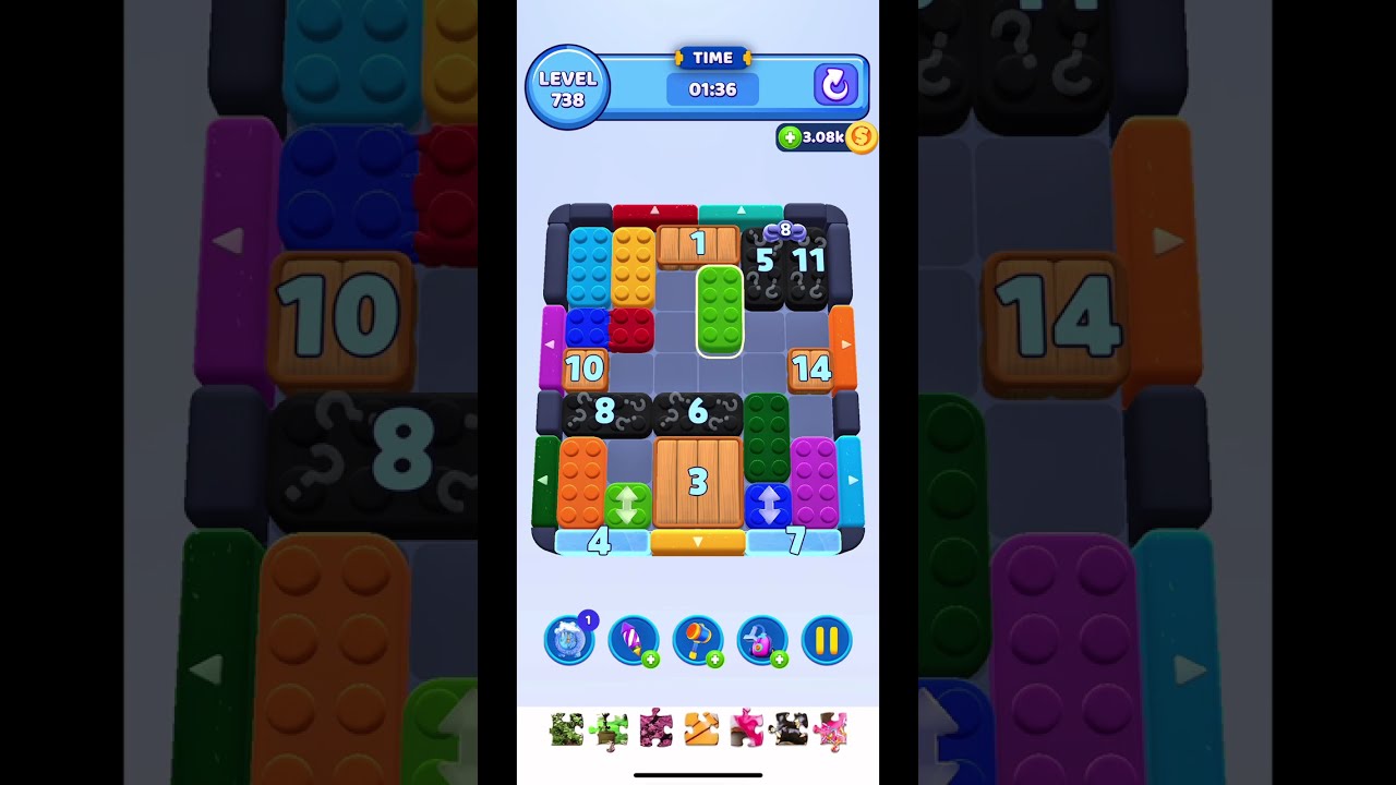 Solve Color Block Jam 738