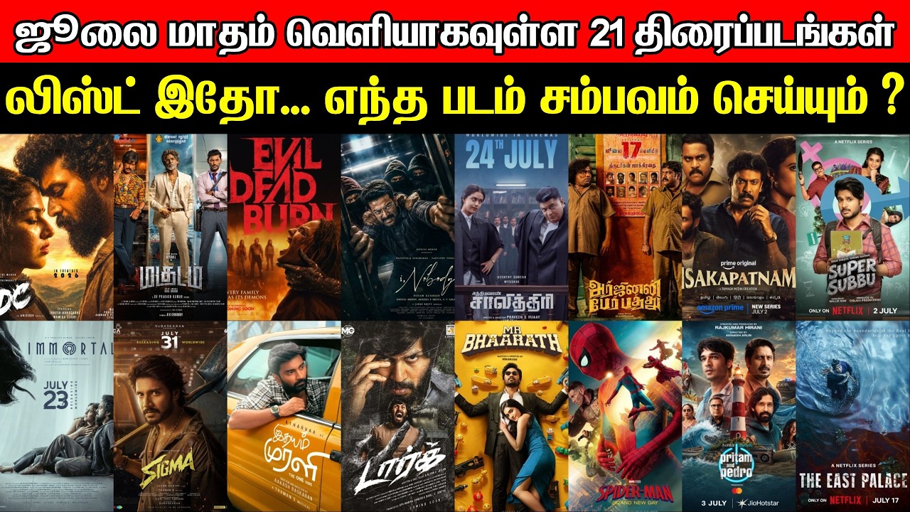 July 2026: 21 New Movies Releasing | Theaters, OTT & Tamil Dubbed | Complete List