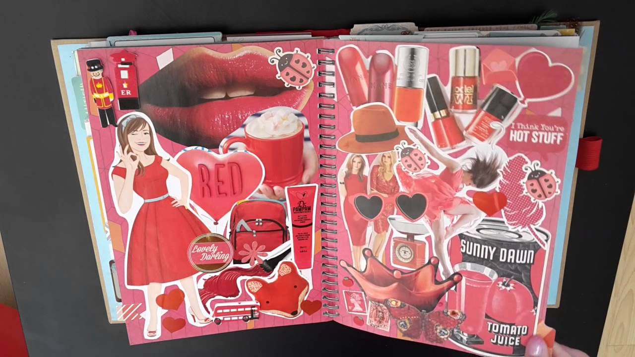 Completed Red Doodle SMASH*book Flip Through