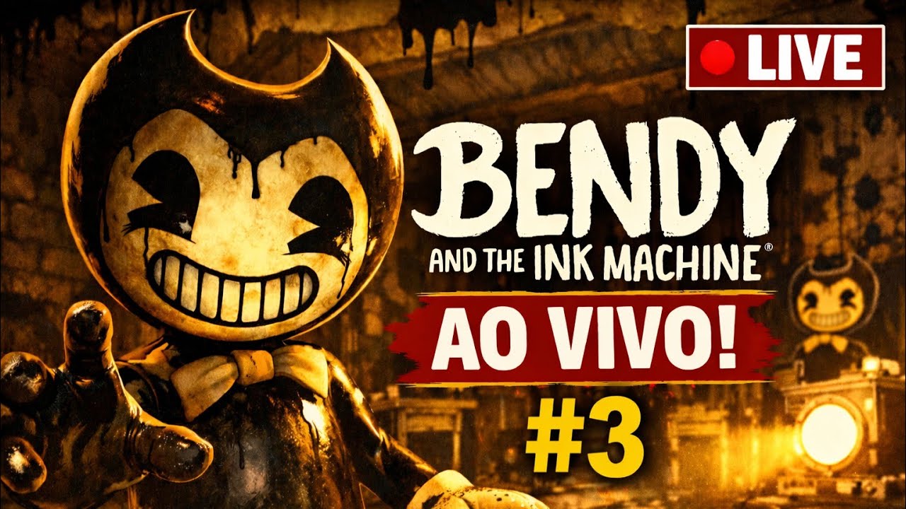 CAPÍTULO 3 É O MAIS TENSO?! 😱 | BENDY #3 AO VIVO