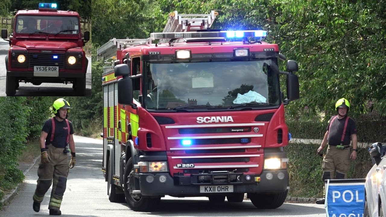Firefighters Tackle Field Fires In Thames Valley - Fire Engines Responding & On Scene At Incidents!