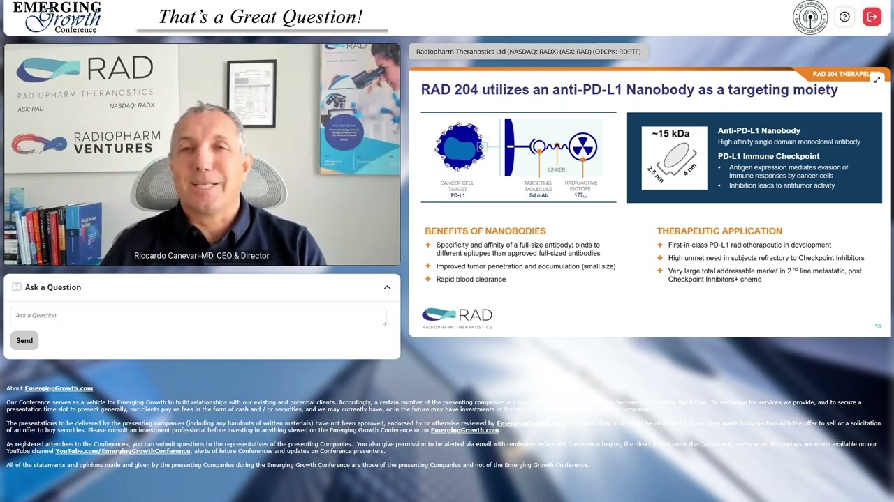 Radiopharm Theranostics, Ltd. (NASDAQ:RADX) (ASX:RAD)
