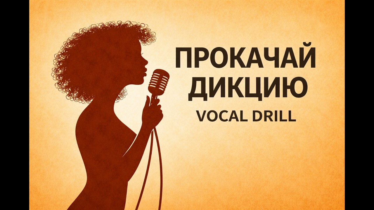 ВОКАЛЬНОЕ УПРАЖНЕНИЕ ДЛЯ ДИКЦИИ | Уроки вокала | Vocal Exercise for Clear Diction. N.Andreyenko