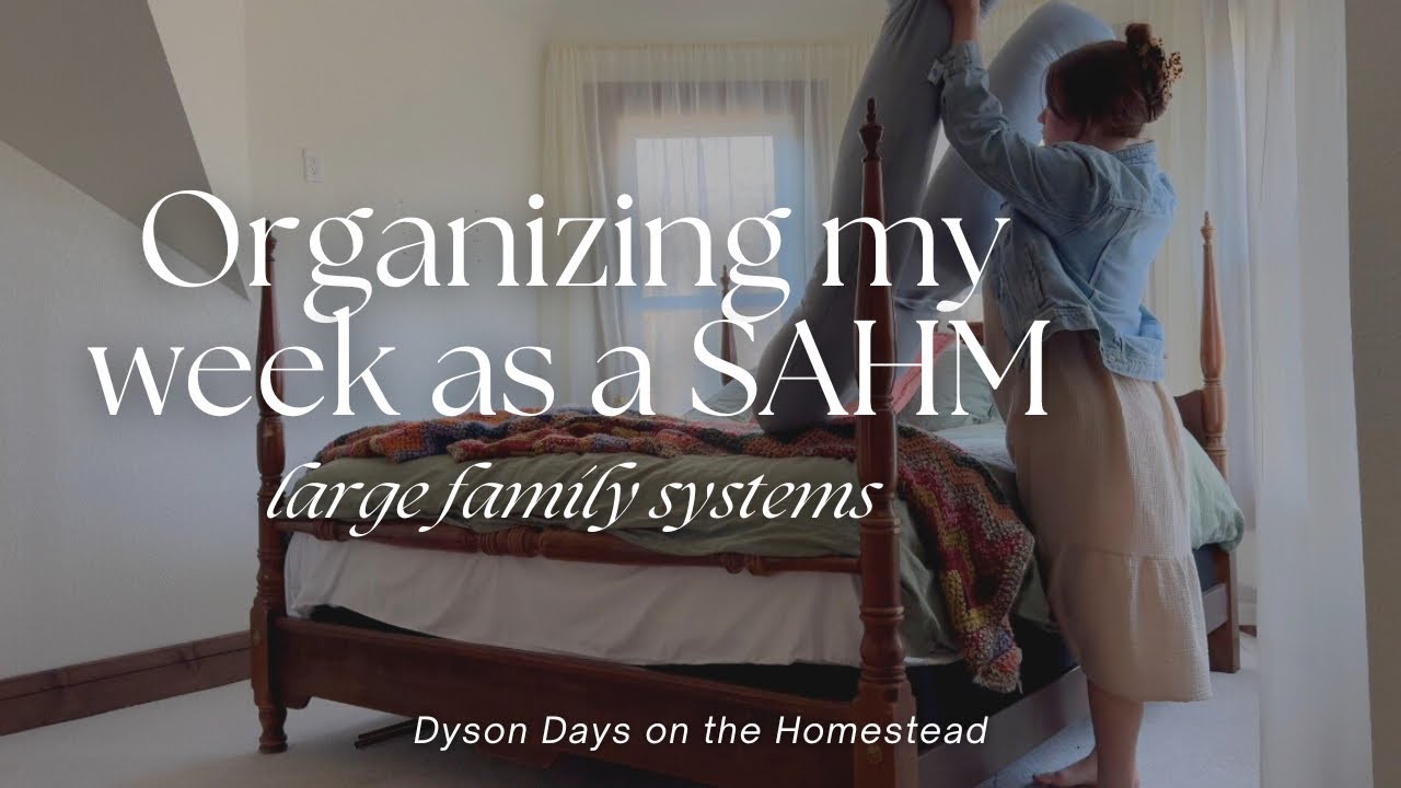 Organizing my week as a SAHM, large family logistics.