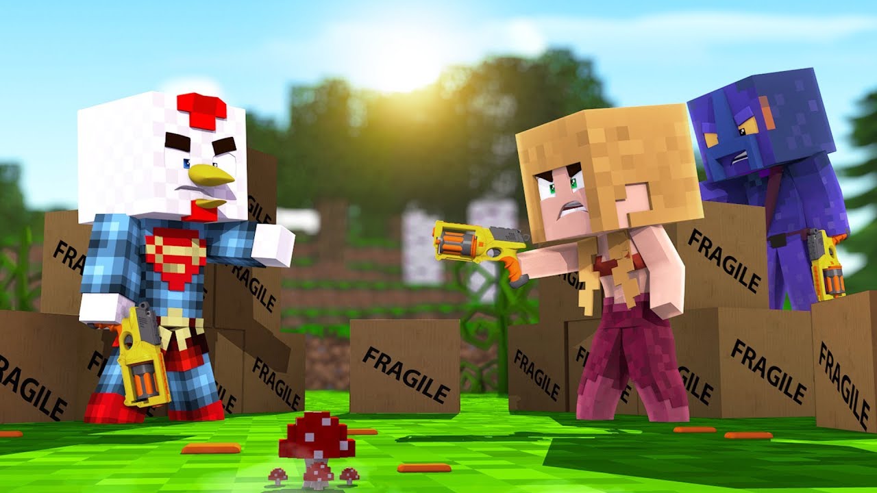 Minecraft | BOX FORT DEMOLITION CHALLENGE! (Box Fort vs Box Fort!)