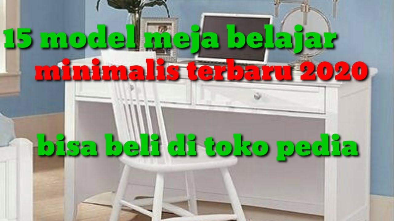 15 Model Meja Belajar Minimalis Bahan kayu jati terbaik