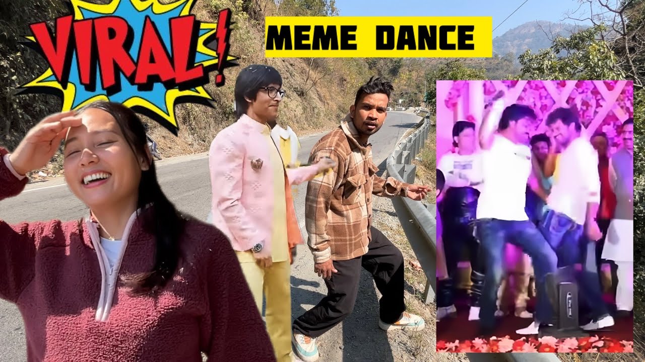 Bich Road me kiya Viral Meme Dance 🤣