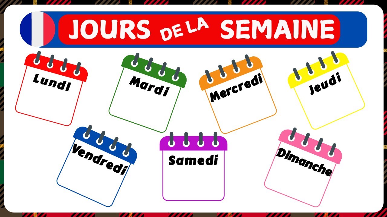 Les jours de la semaine pour enfants | Learn French | Days of the Week in French