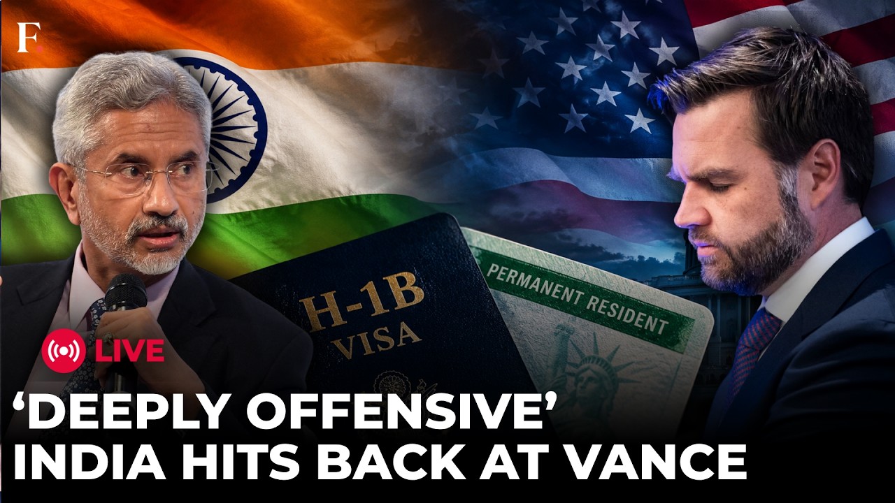 MEA LIVE: India ROARS After JD Vance Over &lsquo;Indentured Servants&rsquo; Remark | H-1B Visa Row